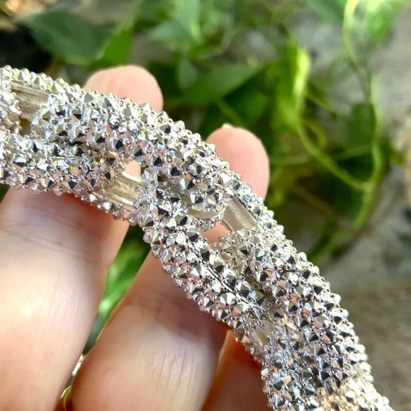 BOLD STUNNING SILVER CHAIN BRACELET -NORDSTROM /SEQUIN VINTAGE $85 RETAIL ⭐️NWOT - Picture 8 of 9